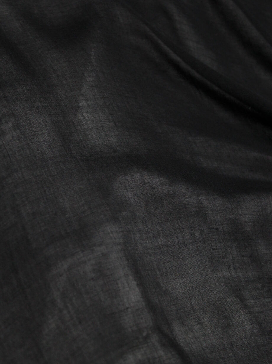 vintage Ann Demeulemeester black backless circular top usable as a waistcoat or dress (10)