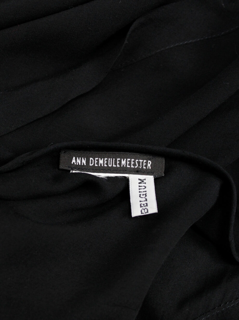vintage Ann Demeulemeester black backless circular top usable as a waistcoat or dress (11)