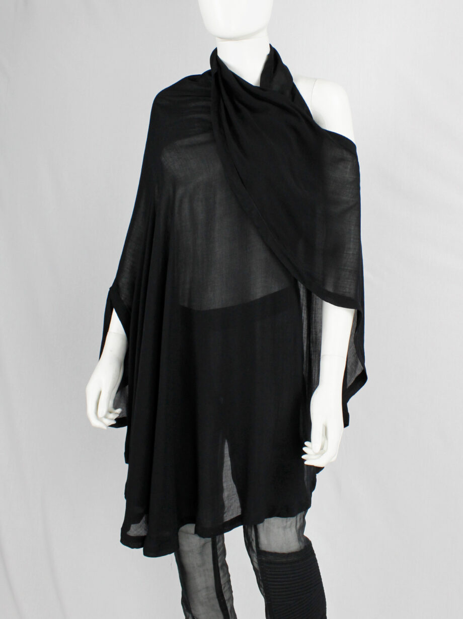 vintage Ann Demeulemeester black backless circular top usable as a waistcoat or dress (13)