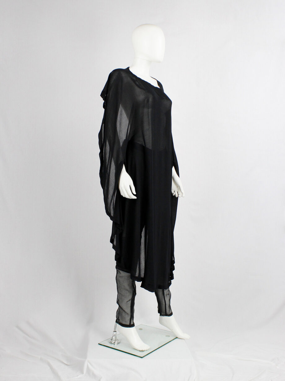 vintage Ann Demeulemeester black backless circular top usable as a waistcoat or dress (5)