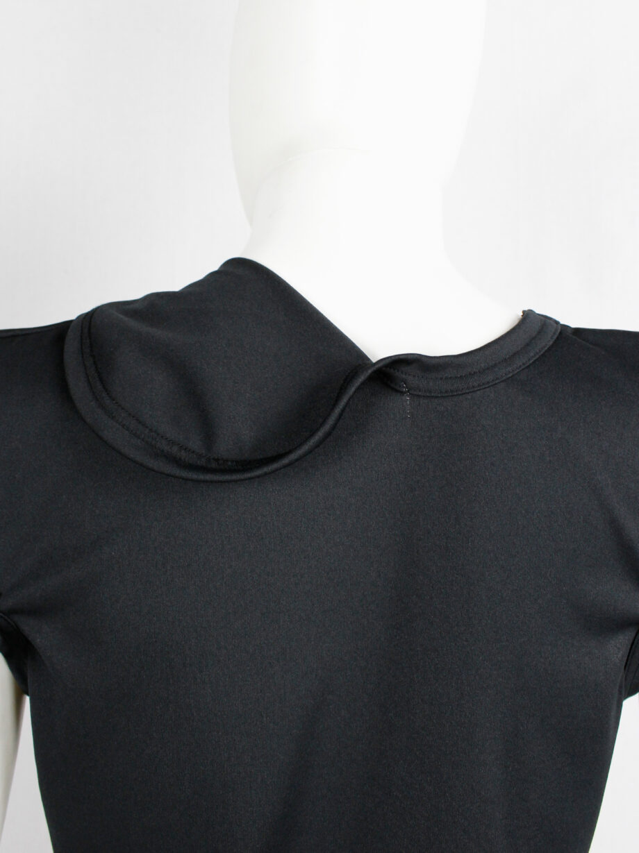vintage Comme des Garcons black top with square shoulders and frills aD 2013 (8)