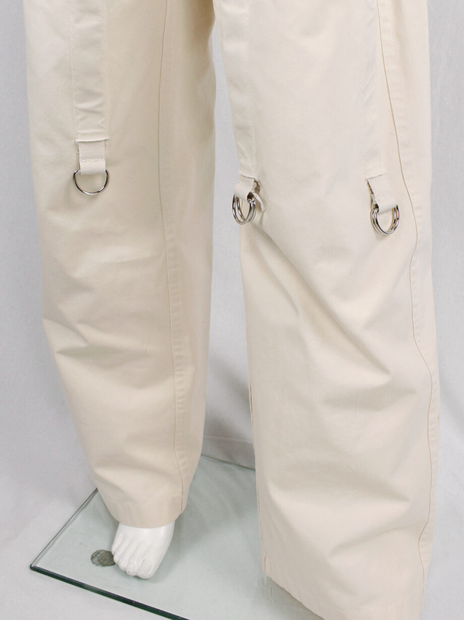 Junya Watanabe beige strapped trousers with parachute harness spring 2003 (7)