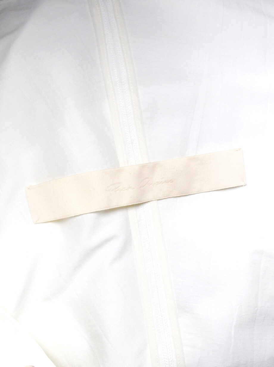 vintage Rick Owens NASKA off-white cotton dress with geometric cowl neck spring 2012 (6)