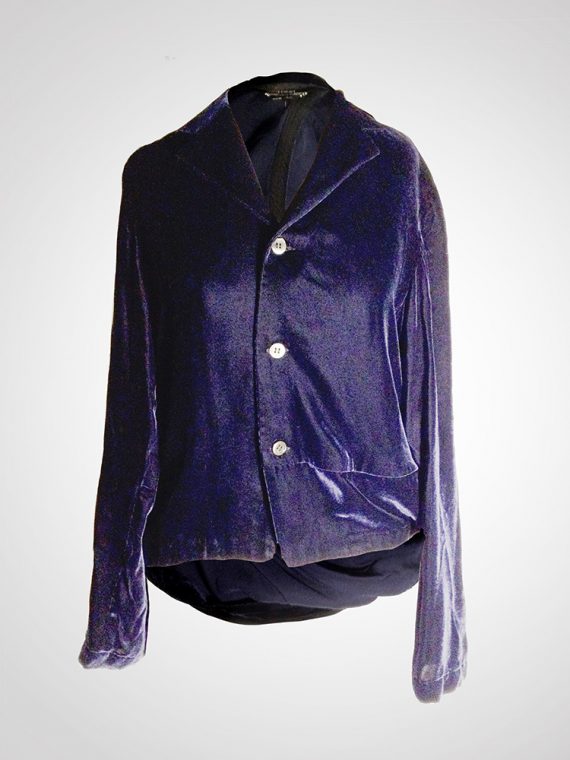 Comme des Garçons blue velvet blazer — 1999 - V A N II T A S