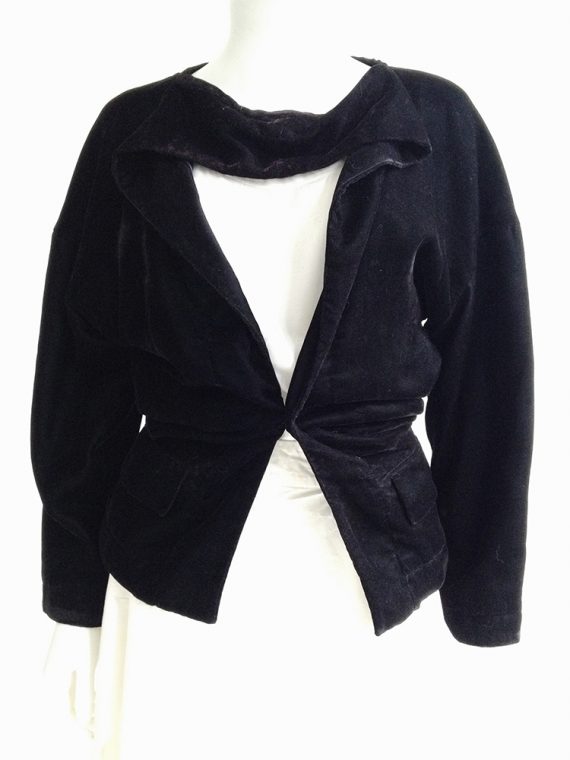 vintage Comme des Garçons black deconstructed blazer – runway 1990