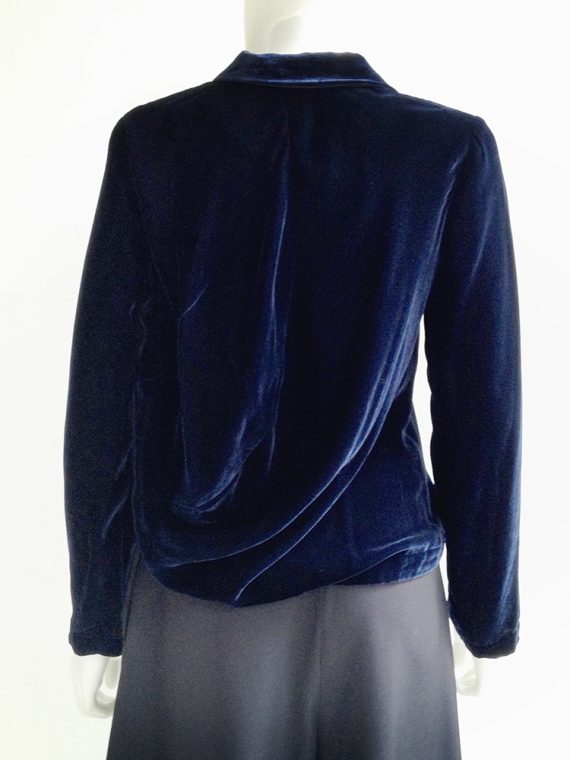 vintage Comme des Garçons blue velvet blazer