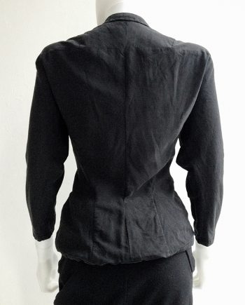 Yohji Yamamoto black silk jacket - spring 2000 | V A N II T A S