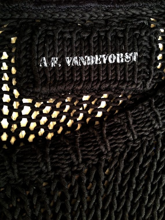vintage A.F. Vandevorst black buckle jumper