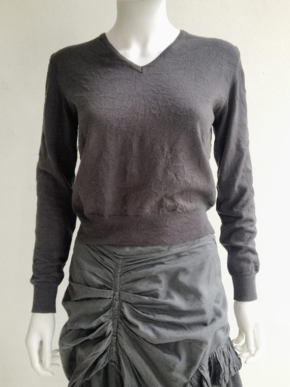 vintage Maison Martin Margiela permanently creased sweater – fall 1990