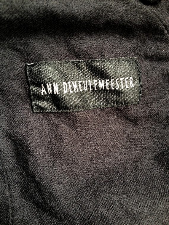Ann Demeulemeester mens black blazer stitching detail 7999