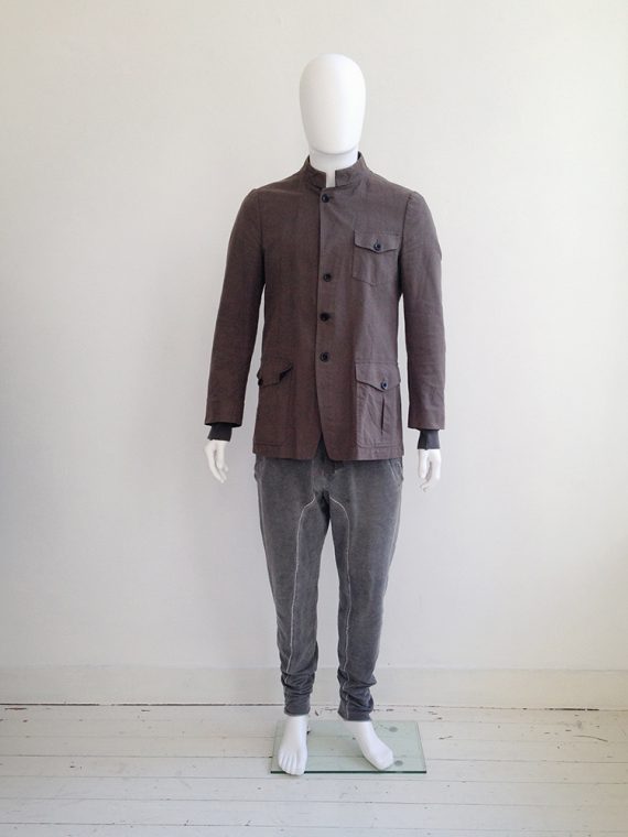 Dries Van Noten khaki military mens coat | shop at vaniitas.com