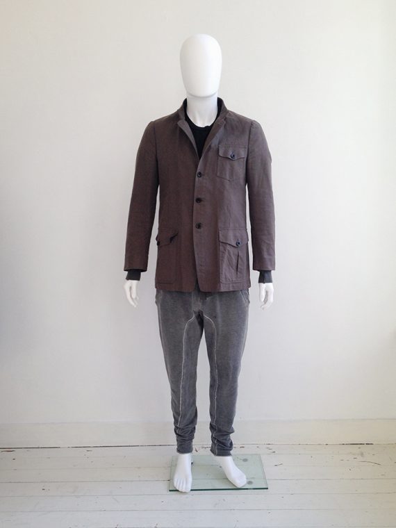 Dries Van Noten khaki military mens coat | shop at vaniitas.com