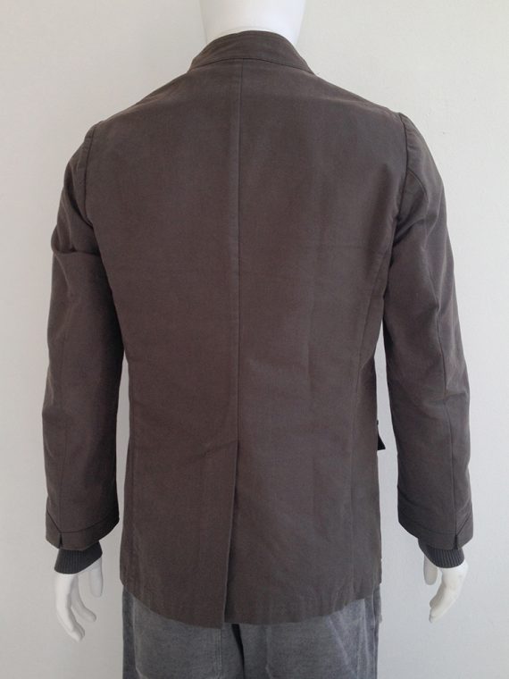 Dries Van Noten khaki military mens coat top3