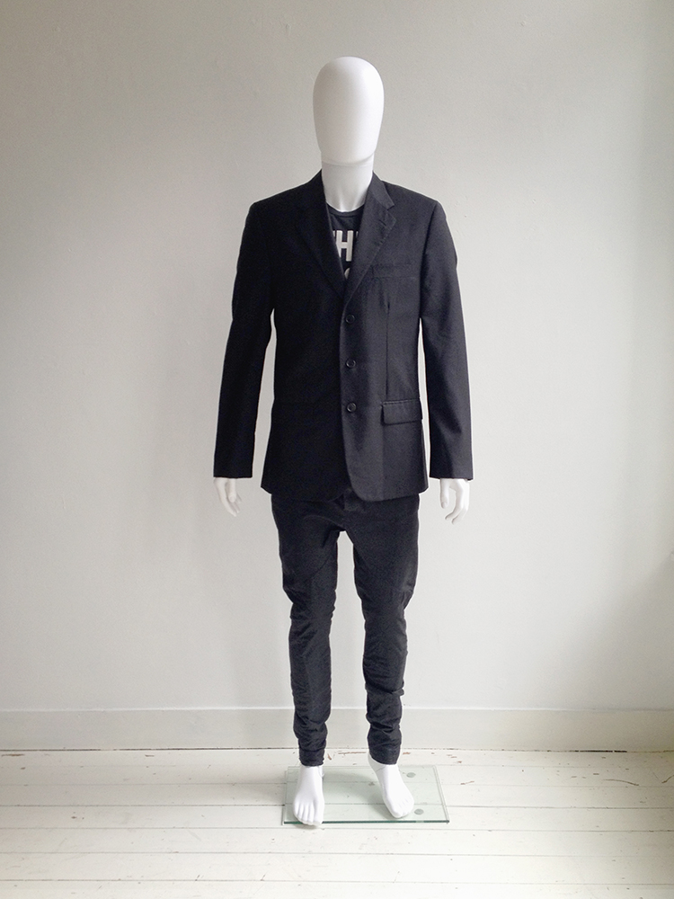 Helmut Lang black mens blazer — 90s - A II T A