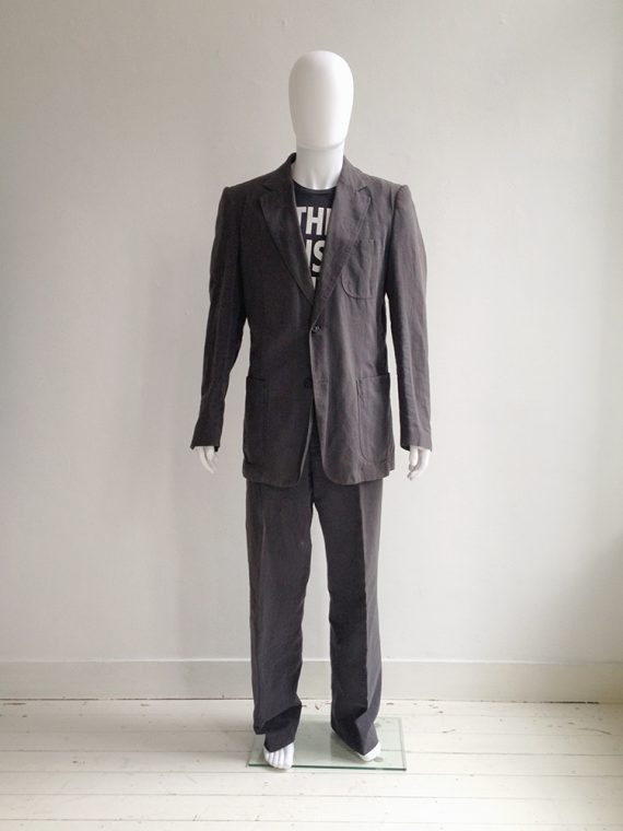 Maison Martin Margiela 10 mens grey suit model1