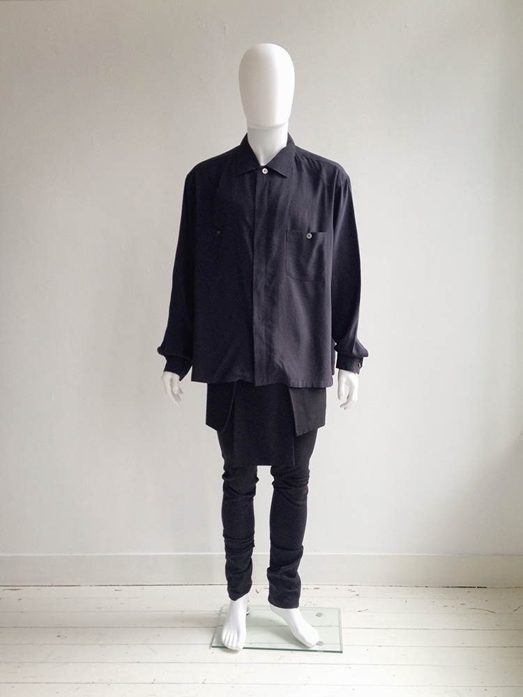 Rad by Rad Hourani black panelled leggings - V A N II T A S