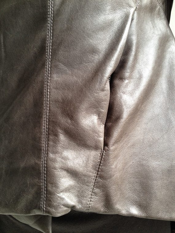 Rick Owens brown leather naska jacket_6032