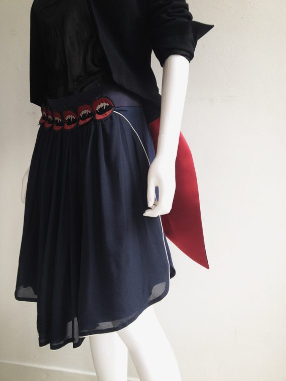 UnderCover by Jun Takahashi blue vampire skirt — fall 2013