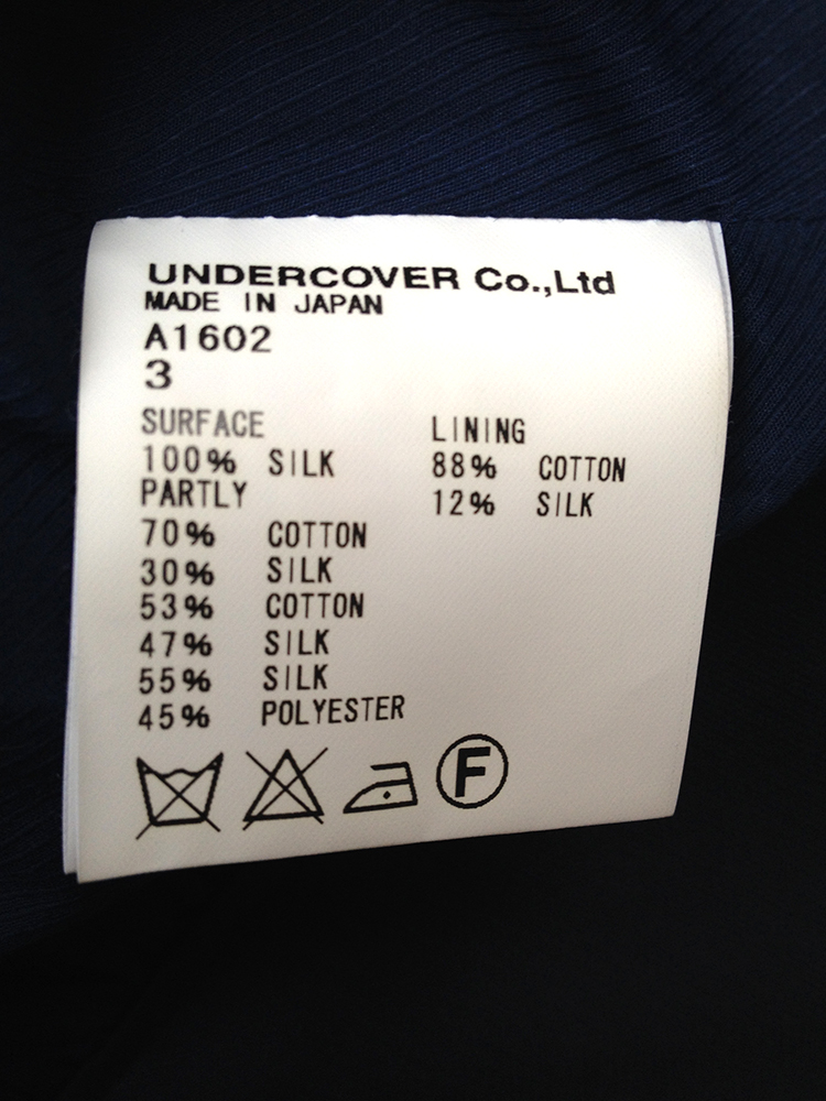 UnderCover by Jun Takahashi blue vampire skirt — fall 2013 - V A N II T A S