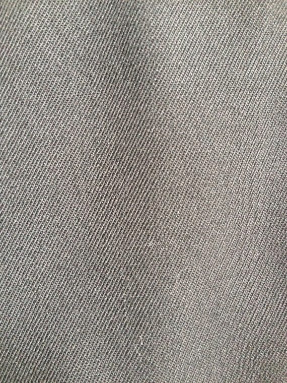 Yohji Yamamoto Ys for men pour homme black front pleat trousers0164