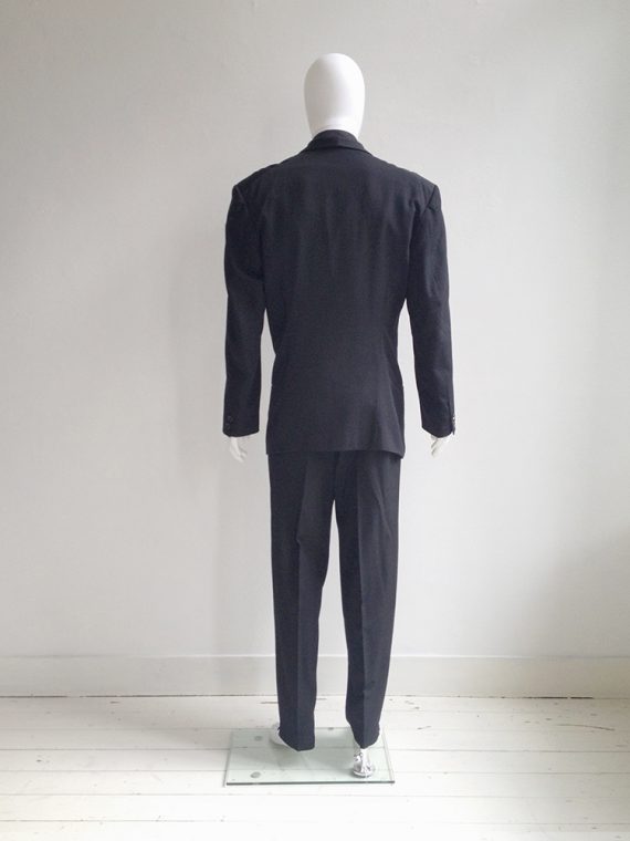 Yohji Yamamoto pour Homme black asymmetric blazer | shop at vaniitas.com