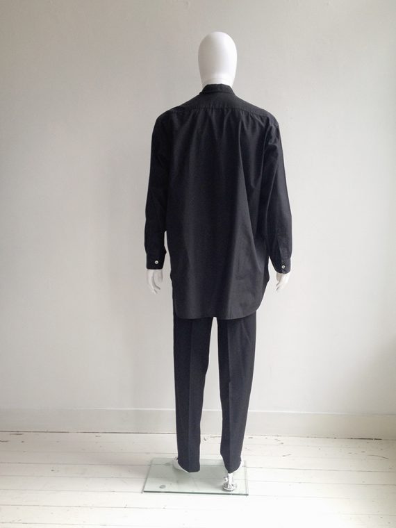 Yohji Yamamoto pour Homme black oversized shirt | shop at vaniitas.com