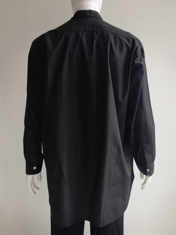 Yohji Yamamoto homme mens black oversized shirt archive 80s 1980top2
