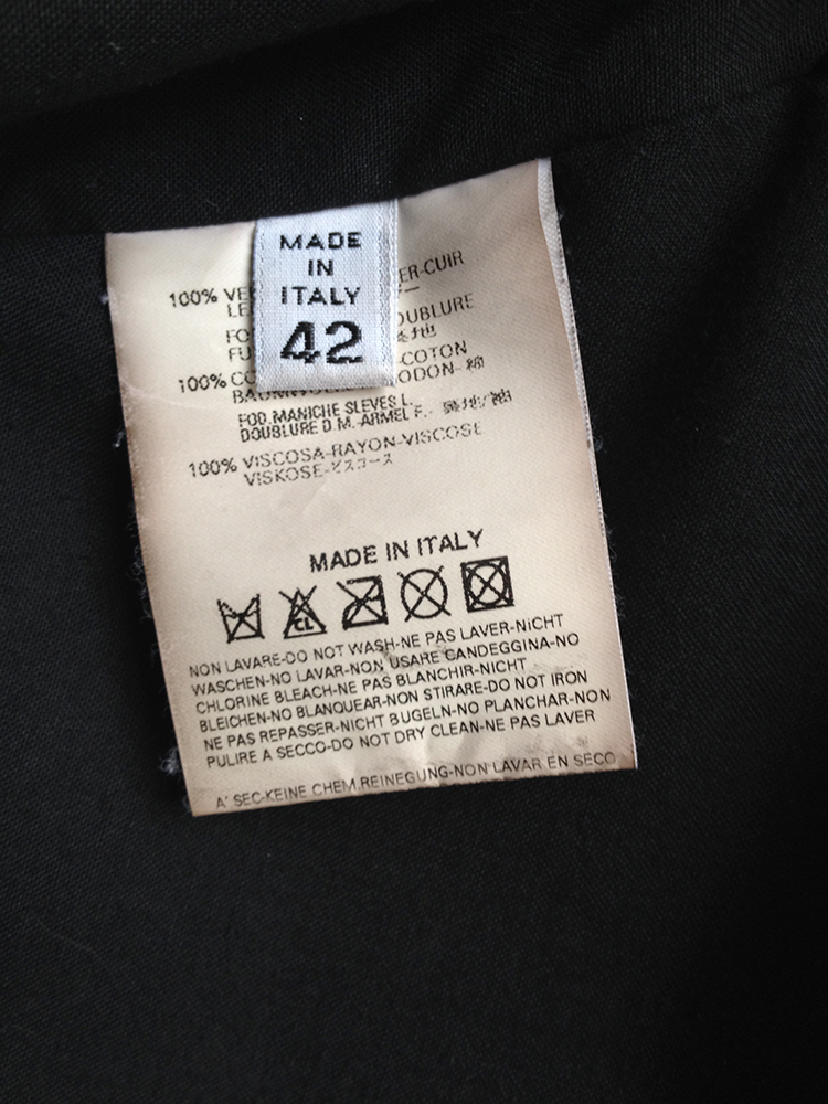 Maison Martin Margiela brown leather jacket - V A N II T A S