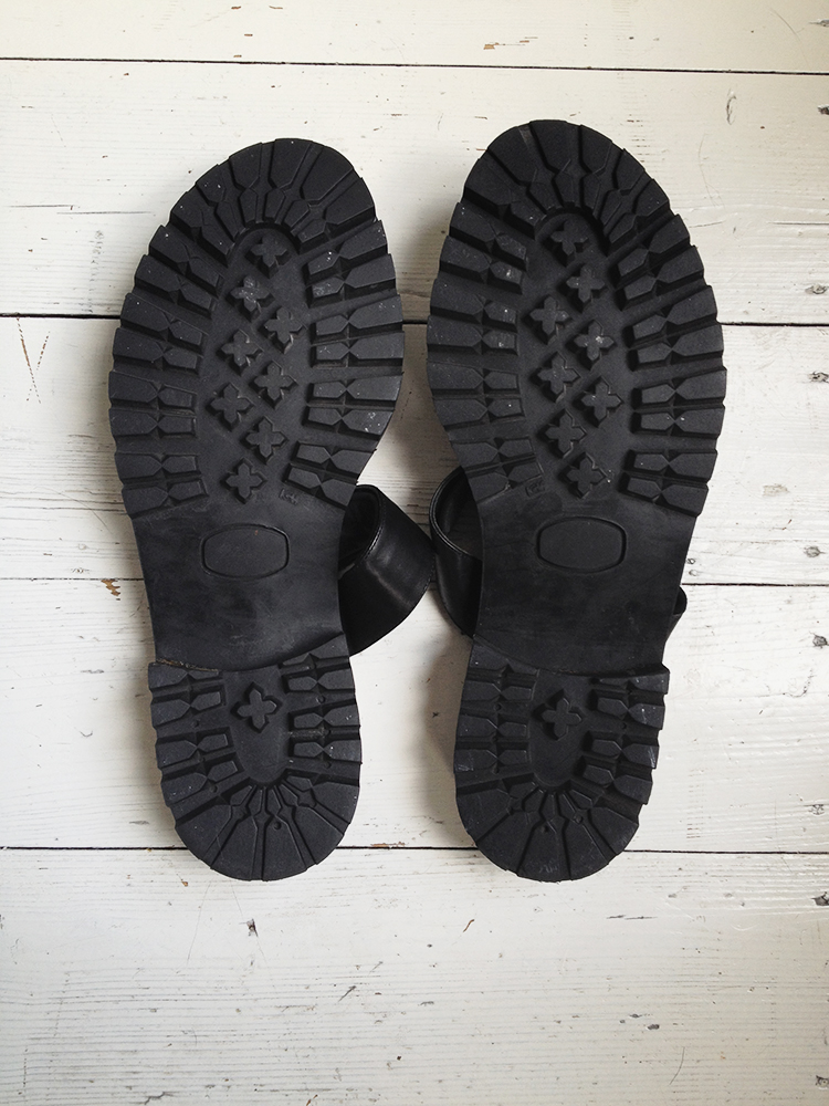 Ann Demeulemeester black sandals (43) - V A N II T A S