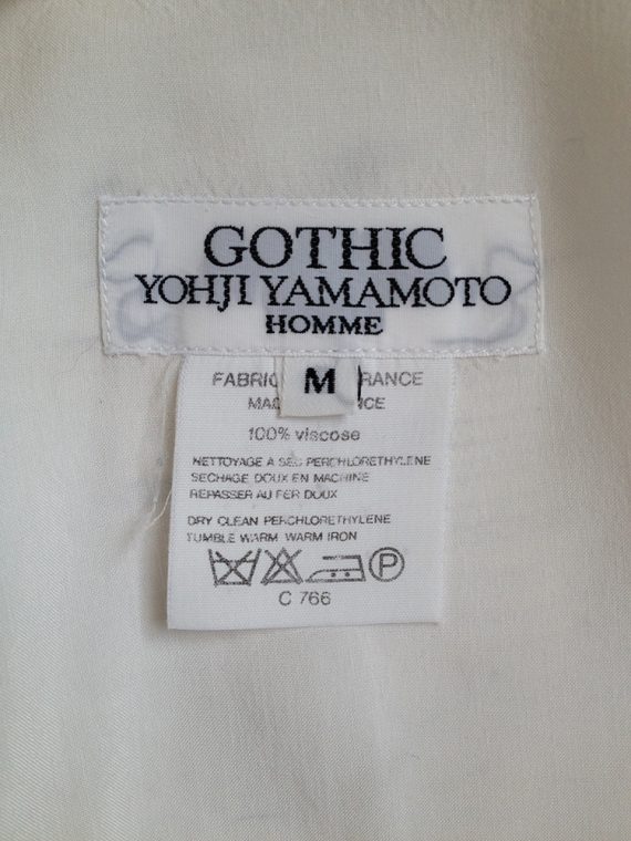 Gothic Yohji Yamamoto white shirt 2882