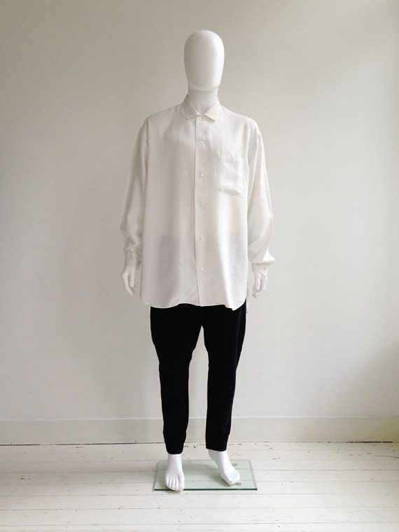 Gothic Yohji Yamamoto white oversized shirt | shop at vaniitas.com