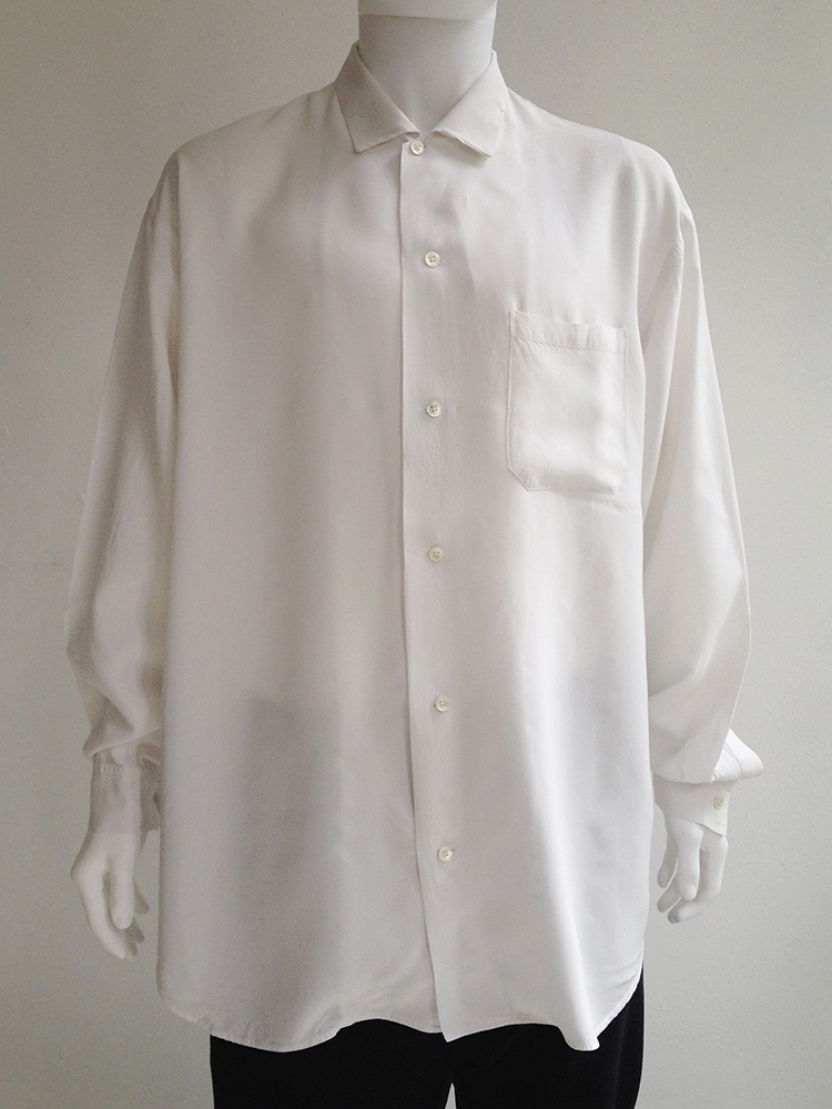 Gothic Yohji Yamamoto white oversized shirt - V A N II T A S