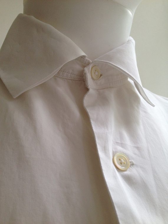 Gothic Yohji Yamamoto white shirt with double collar 2868