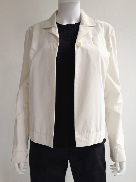 Helmut Lang archive white reflective jacket – fall 1994 -top3