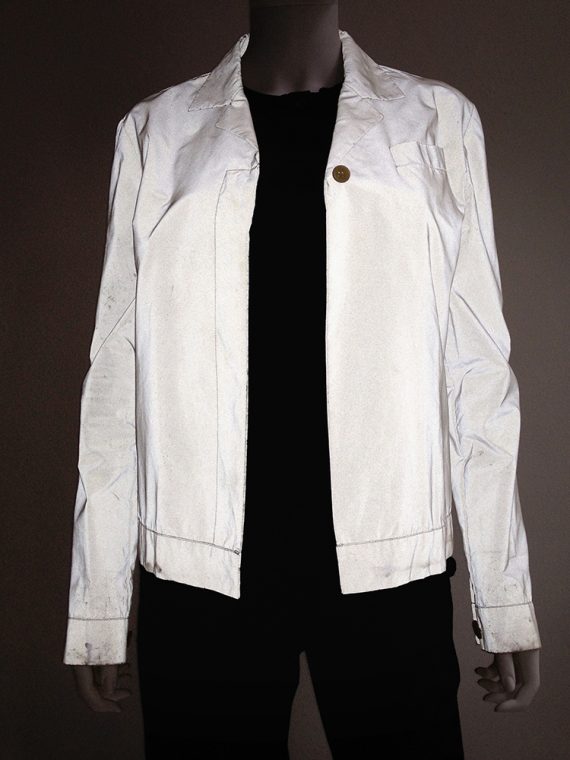 Helmut Lang archive white reflective jacket – fall 1994 -top4