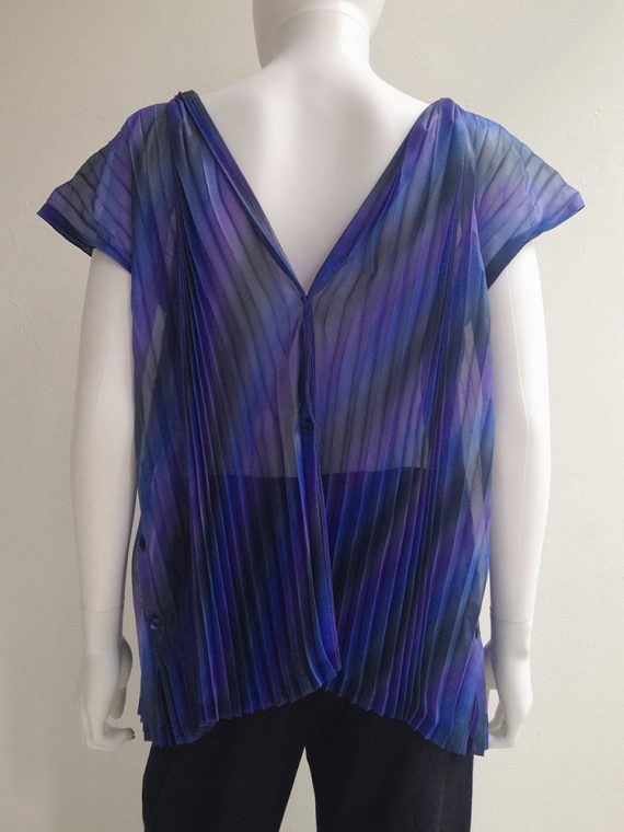 Issey Miyake Fete purple pleated transformation top top2