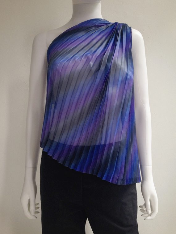 Issey Miyake Fete purple pleated transformation top top3