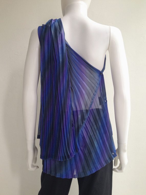 Issey Miyake Fete purple pleated transformation top top4