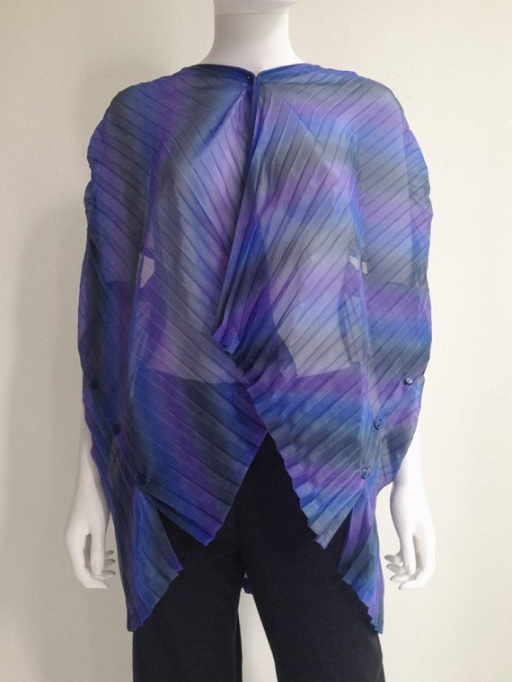 Issey Miyake Fete purple pleated transformation top top7