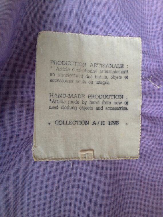 Maison Martin Margiela artisanal military shirt – fall 1995 -2146
