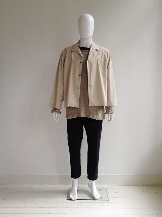 Yohji Yamamoto pour Homme beige summer jacket | shop at vaniitas.com