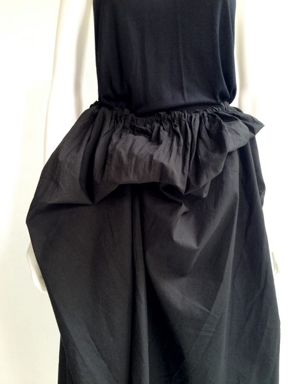 Ann Demeulemeester black draped maxi skirt fall 2007 – 2009 5818