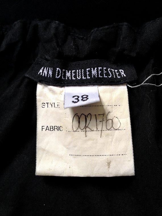Ann Demeulemeester black draped maxi skirt fall 2007 – 2009 5866