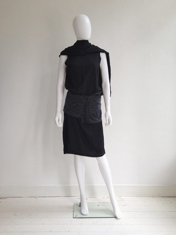 Ann Demeulemeester multi buckled skirt model1