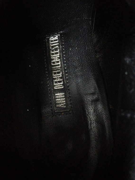 ann demeulemeester black leather vitello lucido tall riding boots – fall 2013 – 4196 copy