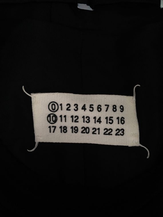Maison Martin MArgiela artisanal black jumper with attached waistcoat 2002 8212