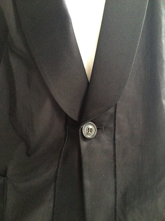 Maison Martin Margiela black blazer with outside seams 2006 8432