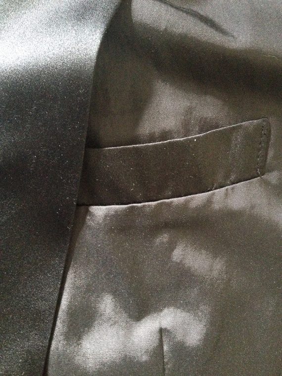 Maison Martin Margiela black blazer with outside seams 2006 8866