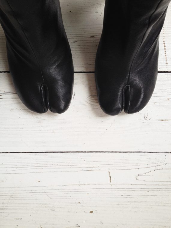 Maison Martin Margiela black tabi boots with stiletto heel 38 6638 copy