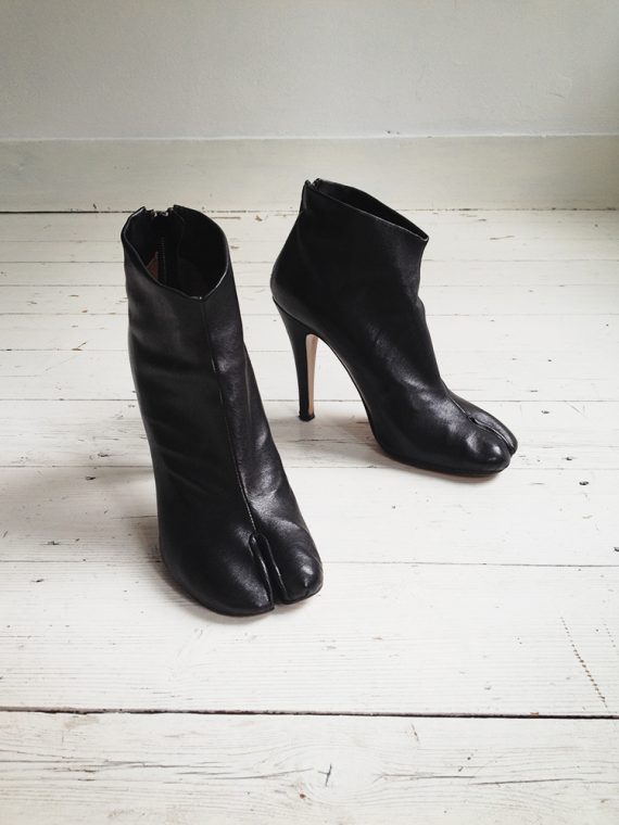 Maison Martin Margiela black tabi boots with stiletto heel 38 6721 copy